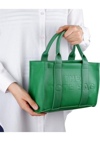 The Tote Bayan Çapraz El ve Omuz Çantası Yeşil