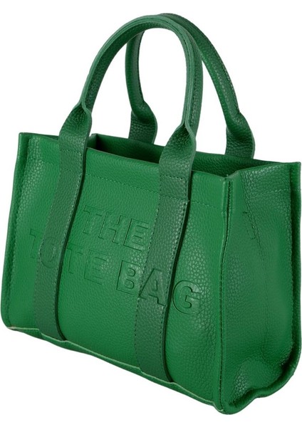 The Tote Bayan Çapraz El ve Omuz Çantası Yeşil