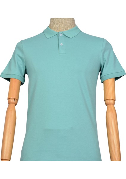 Polo Yaka Düz Slim Erkek T-shirt modelleri