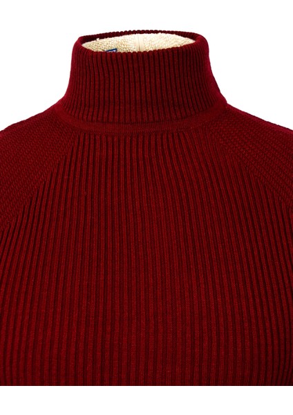 Yarım Balıkçı İnce Fitil Slim Fit Erkek Triko