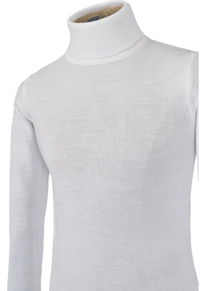 Tam Balıkçı Düz Slim Fit Erkek Triko