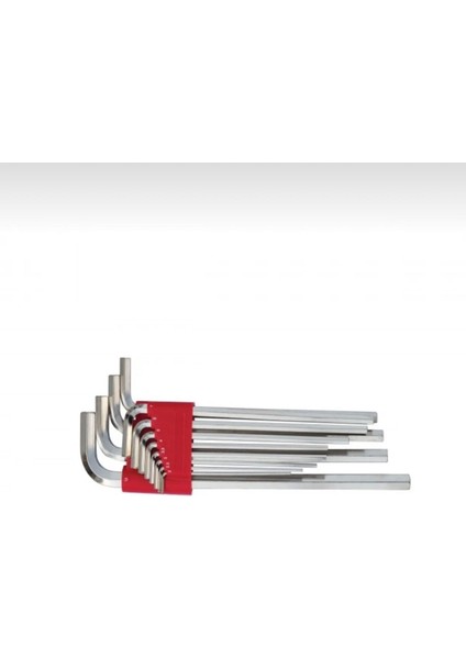 9'lu Düz Alyan Anahtar Seti 180MM