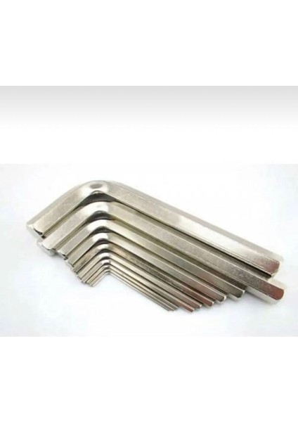9'lu Düz Alyan Anahtar Seti 180MM