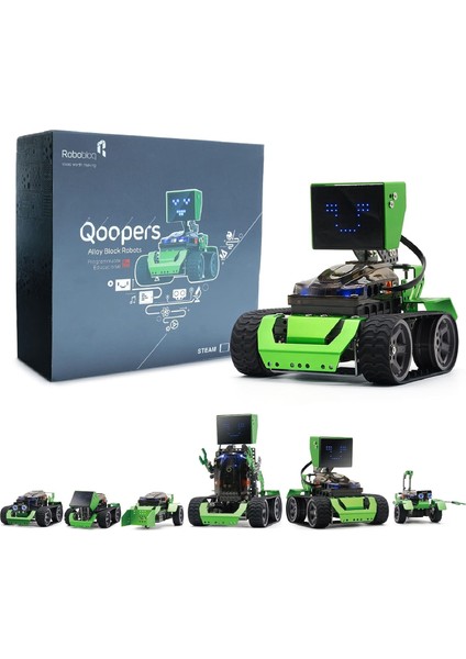 Qoopers 6'sı 1 Arada Programlama Robotu Yapı Kiti