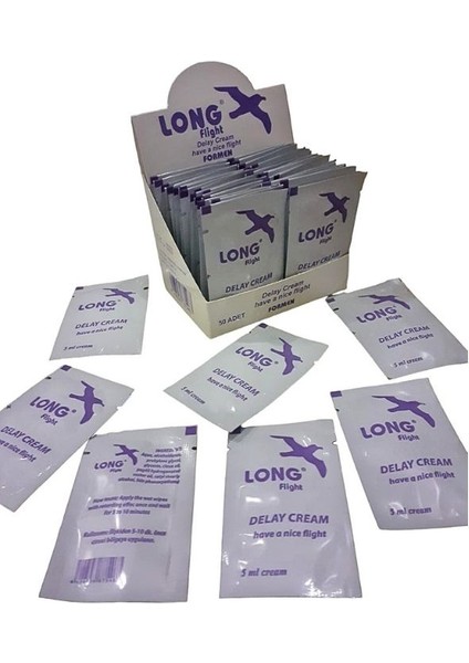 Mendil Long Flight Krem 50'li 1 Paket