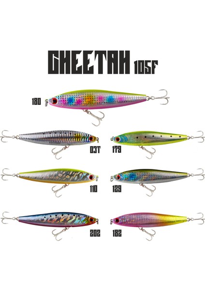 Cheetah 105F 19GR 10.5cm Maket Balık 03T Trans Iwashi