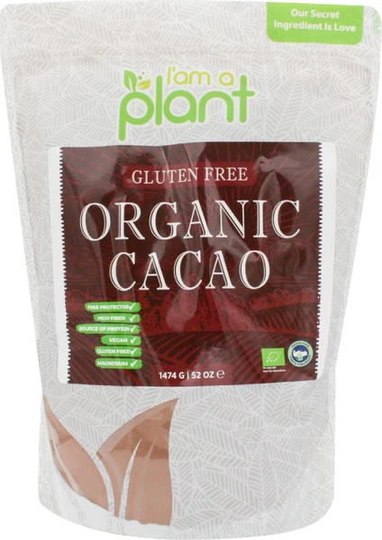 I'am A Plant Organik Kakao Tozu Glutensiz 1474 gr