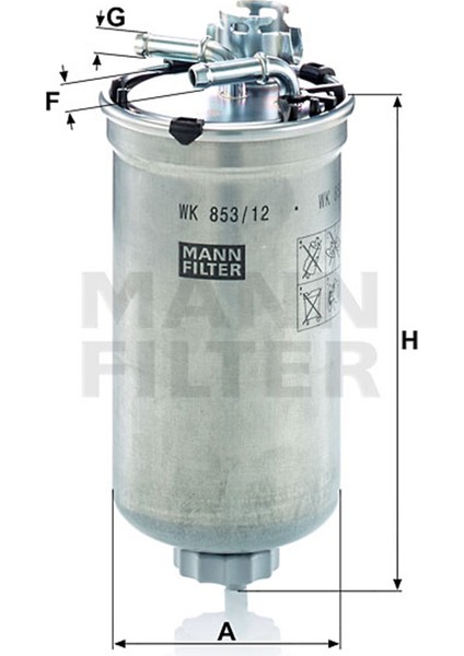 Seat Cordoba 1.4 Tdı Amf Yakıt Filtresi 2003-2006 Mann Filter Amf