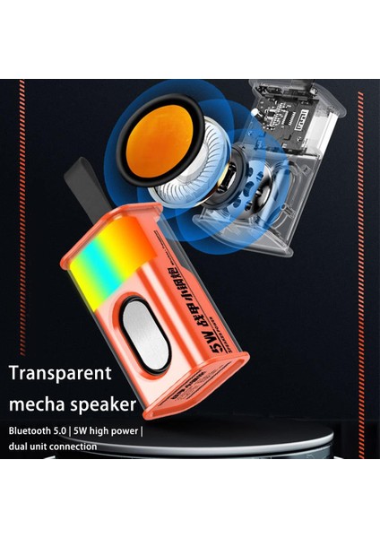 D11 Taşınabilir Rgb Ledli Bluetooth Hoparlör Yeşil