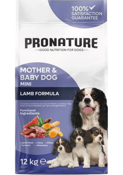 Mother & Baby Kuru Köpek Maması (Mini) Kuzu Etli 12 kg