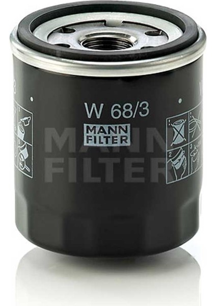 Toyota Corolla 1.3 Yağ Filtresi Benzinli 1993-2001 Mann Filter