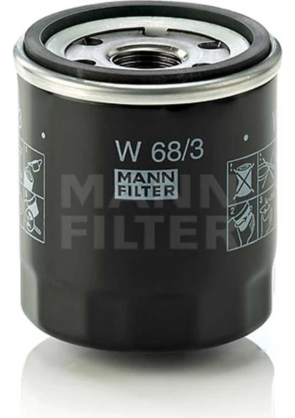 Mann Fılter Toyota Corolla 1.3 Yağ Filtresi Benzinli 1993-2001 Mann Filter