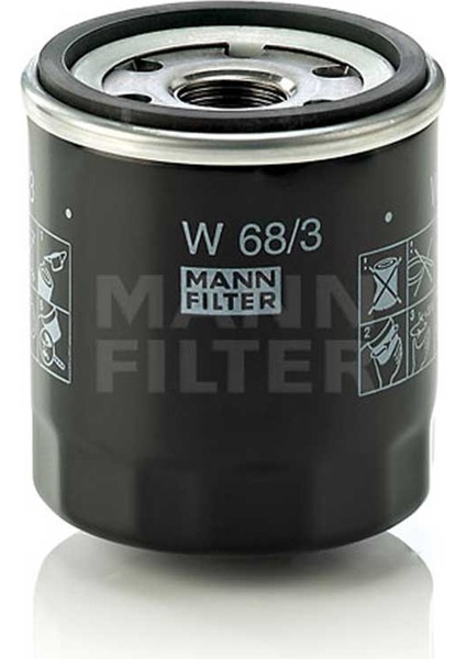 Mann Fılter Toyota Yaris 1.0 Yağ Filtresi 2000-2005 Mann Filter
