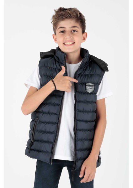 AHENGİM ERKEK ÇOCUK YELEK ERKEK ÇOCUK ŞİŞME YELEK ŞERİTLİ AK213839