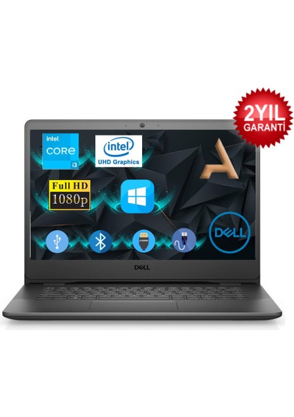 Vostro 3400 Intel Core I3 1115G4 4gb 128GB Sdd N4001VN3400U0034 W11PRO 14" Hd Notebook