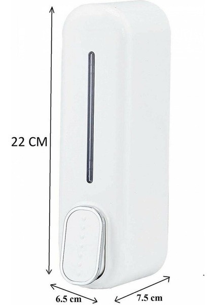 3 Adet Duvara Monte Banyo 350ML Sabunluk Şampuan Sıvı Sabun Şişesi Duşjeli Dağıtıcı Beyaz Renk