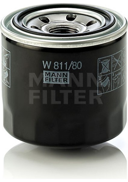 Hyundai Accent 1.5 Benzinli Yağ Filtresi 2001-2005 Mann Filter