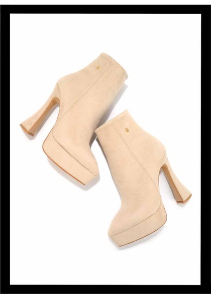 Bej Süet Kadın Bot & Bootie K02204500202