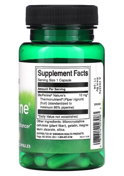 Bioperine, 10 mg 60 Capsules