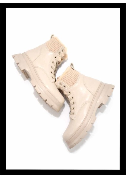 Bej Kadın Bot & Bootie K02688008009