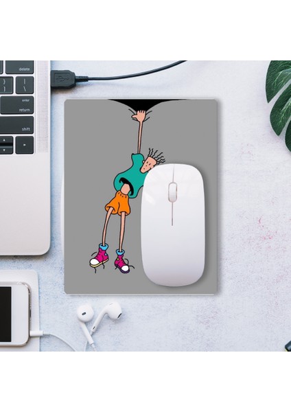 Sonictouch Fido Dido Temalı Gri Kaydırmaz Gaming Oyuncu Dikişsiz Mouse Pad/ped 17X21CM