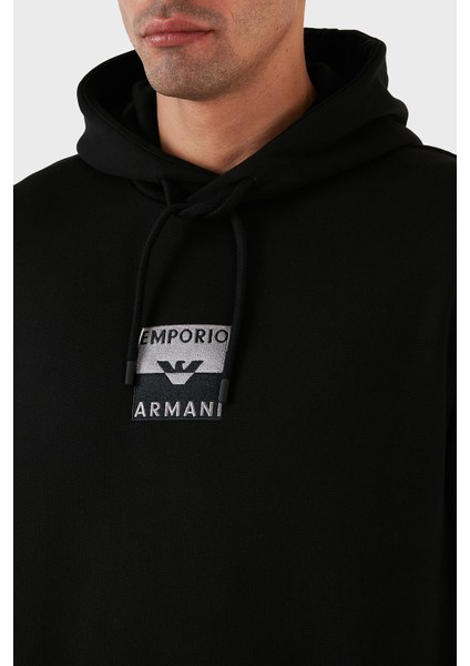 Logo Işlemeli Kapüşonlu % 100 Pamuk Regular Fit Erkek Sweat 6R1MCN 1jwpz 0999 fırsatları