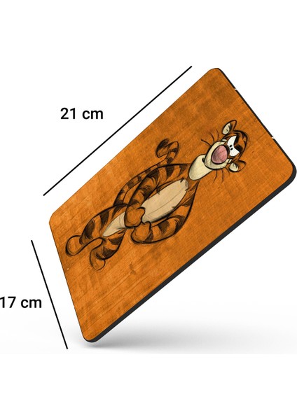 Sonictouch Kaplan Tigger Turuncu Renk Kaydırmaz Gaming Oyuncu Dikişsiz Mouse Pad/ped 17X21CM