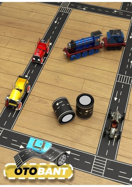 Zhl Toys Zhltoys Otobant Eğitici ve Eğlenceli Yol Yapım Road Tape Şerit Oyun Bandı Eğitici Oyuncak