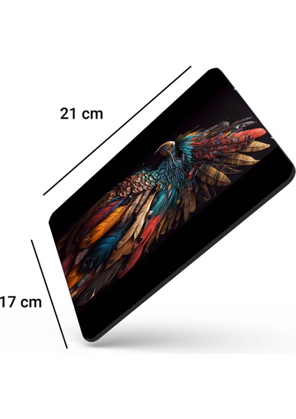 Sonictouch Kızılderili Kartal Temalı Kaydırmaz Gaming Oyuncu Dikişsiz Siyah Yeşil Mouse Pad/ped 17X21CM modelleri