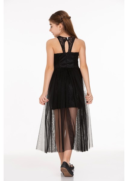 AHENGİM KIZ ÇOCUK ABİYE KIZ İNCİ TAŞLI TÜLLÜ KIZ ABİYE AK2229 fırsatları