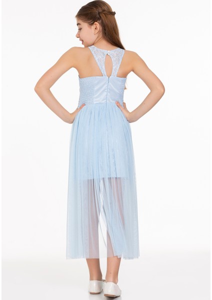 AHENGİM KIZ ÇOCUK ABİYE KIZ İNCİ TAŞLI TÜLLÜ KIZ ABİYE AK2229 fırsatları