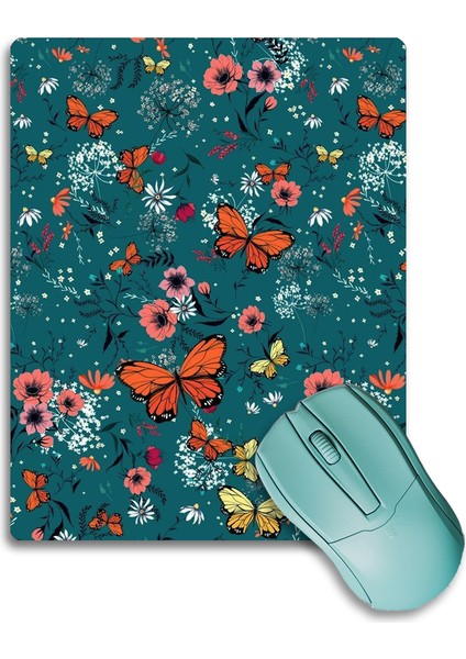 Sonictouch Soimoi Yeşili Turuncu Kelebekli Kaydırmaz Gaming Oyuncu Dikişsiz Mouse Pad/ped 17X21CM fiyatları