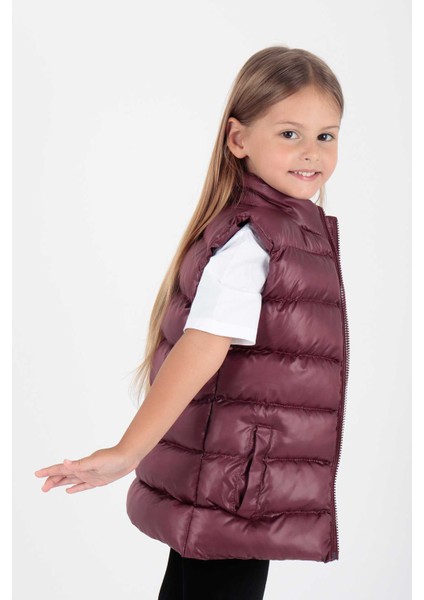 AHENGİM KIZ ÇOCUK YELEK KIZ ÇOCUK ŞİŞME YELEK NAKIŞLI AK216869