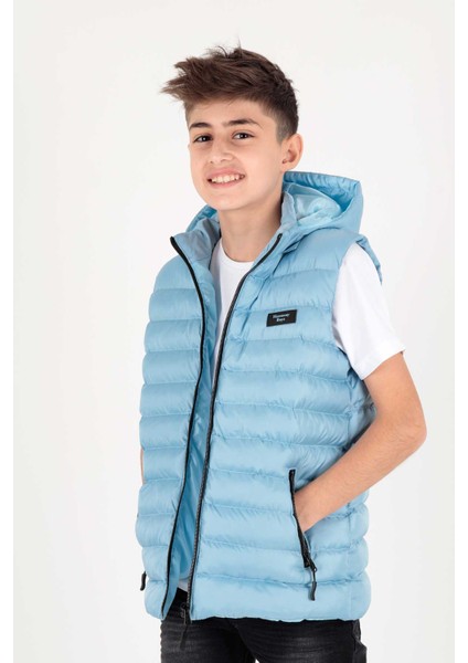 AHENGİM ERKEK ÇOCUK YELEK ERKEK ÇOCUK KAPÜŞONLU ŞİŞME YELEK AK215051
