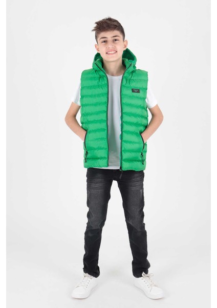 AHENGİM ERKEK ÇOCUK YELEK ERKEK ÇOCUK KAPÜŞONLU ŞİŞME YELEK AK215051 indirimleri