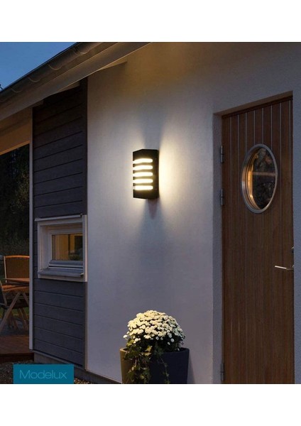 24 Watt Beyaz Işık Ledli Iç ve Dış Mekan Apliği, Banyo, Teras, Veranda, Balkon, Kamelya Bahçe Apliği