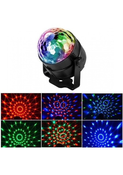 Özel Günlere Kutlama Disco Topu Sese Duyarlı LED Küre Disko Topu Renkli Işıklı Lazer