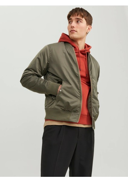 Jack & Jones Jjeocean Erkek Bomber Yeşil Ceket 12235876 M - Yeşil