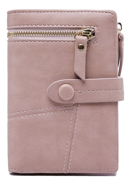 Kadın Kısa Cüzdan Fermuarlı Katlanır Bozuk Para Cüzdanı (Yurt Dışından)