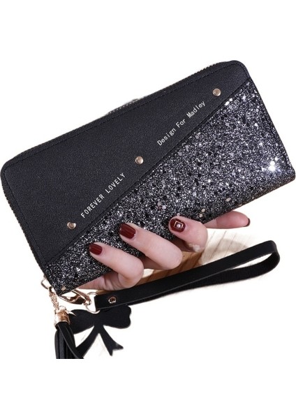 Bayan Uzun Fermuarlı Cüzdan Telefon Çantası (Yurt Dışından)