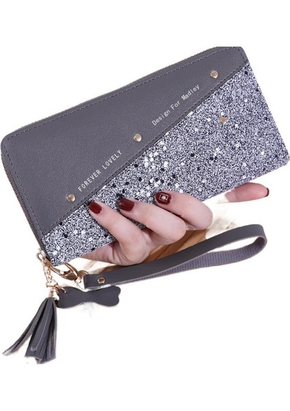Bayan Uzun Fermuarlı Cüzdan Telefon Çantası (Yurt Dışından)