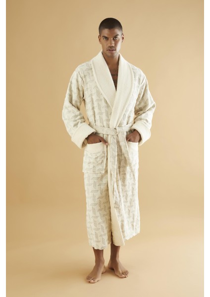 Jakarlı Organik Cotton Erkek Bornozu fiyatları