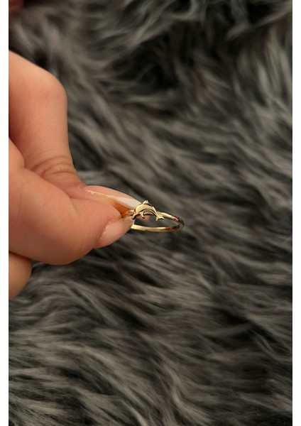 14 Ayar Altın Yunus Yüzük modelleri