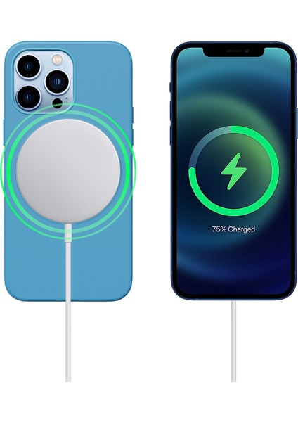 iPhone 13 Pro Magsafe Özellikli Leather Deri Kılıf