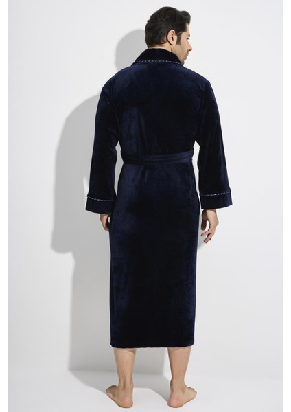 Men Nakış Niki Kadife Bambu Cotton Erkek Sabahlık fırsatları