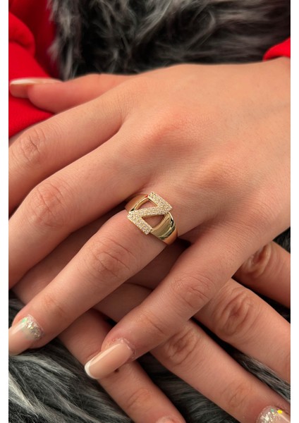 14 Ayar Altın Taşlı Z Harfli Yüzük fiyatları