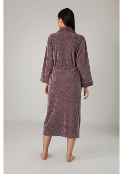 Uzun Şalyaka Jakarlı Bambu Cotton Bayan Sabahlık fiyatları