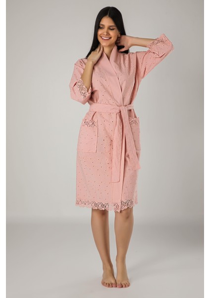 Kimono Keten Pamuklu Bayan Sabahlık fırsatları