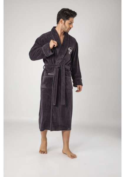 Sports Nakışlı Bambo Cotton Erkek Bornozu indirimleri