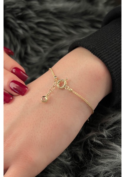 Kuyumculuk 14 Ayar Altın Göz Detaylı Şans Bilekliği fiyatları